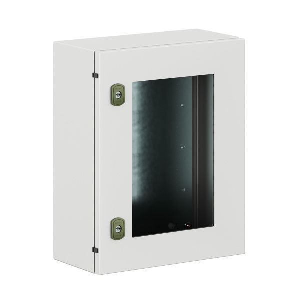 Корпус навесной уличный ST Outdoor с М/П с прозрачной дверью ВxШxГ 500x400x200 мм, IP66